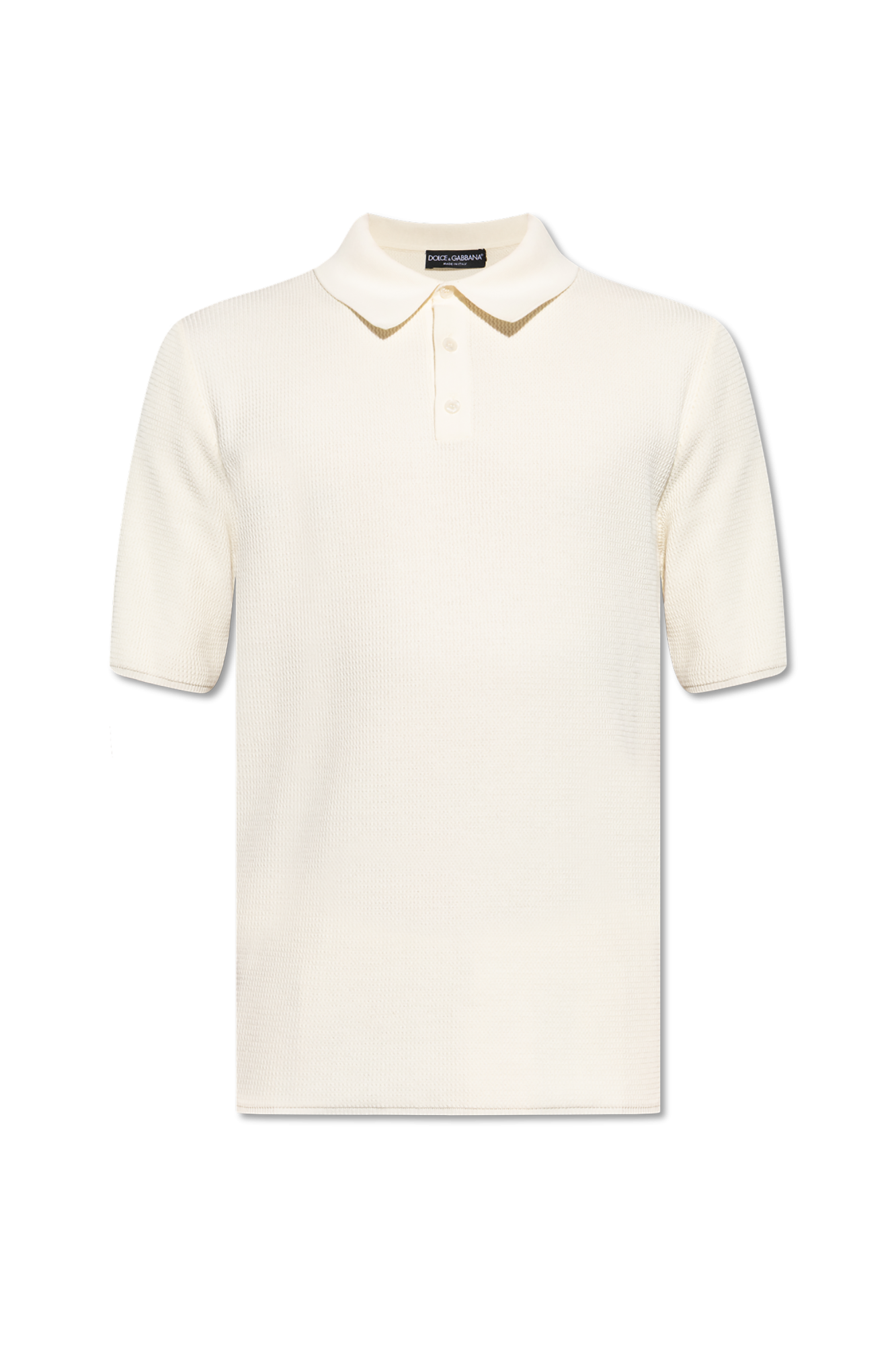 DOLCE GABBANA Men Polo Shirts G8ST3Z HU7UTW0800 White Cotton